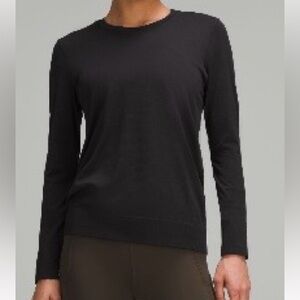 Lululemon Swiftly Relaxed Long-Sleeve Hip Length Shirt Black Size 6